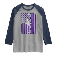 Haudenosaunee Iroquois Pride USA Flag Native American Raglan Shirt - Wonder Print Shop