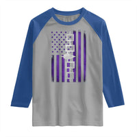 Haudenosaunee Iroquois Pride USA Flag Native American Raglan Shirt - Wonder Print Shop
