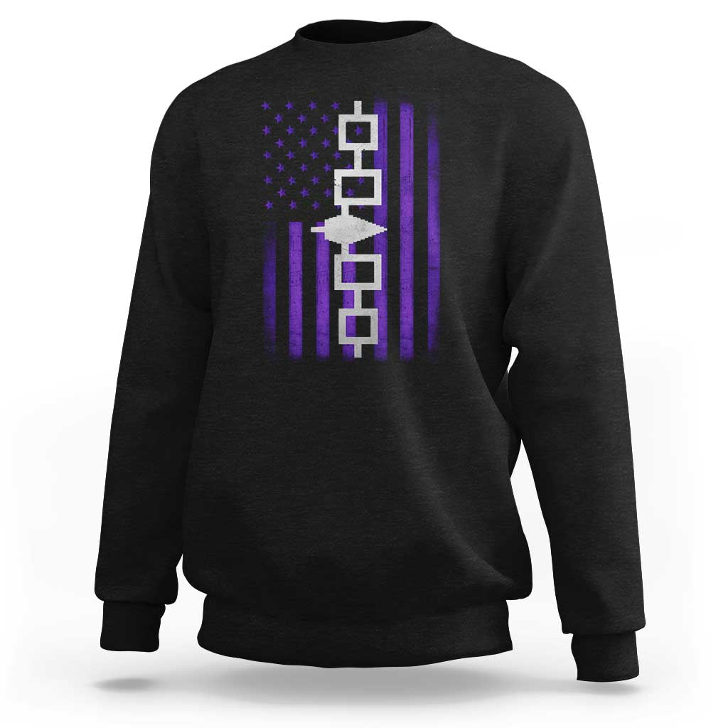 Haudenosaunee Iroquois Pride USA Flag Native American Sweatshirt - Wonder Print Shop