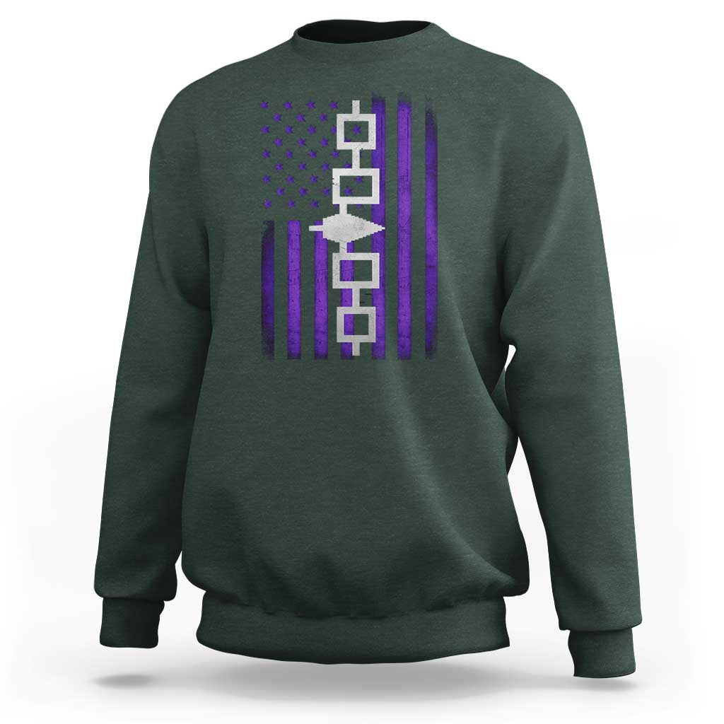 Haudenosaunee Iroquois Pride USA Flag Native American Sweatshirt - Wonder Print Shop