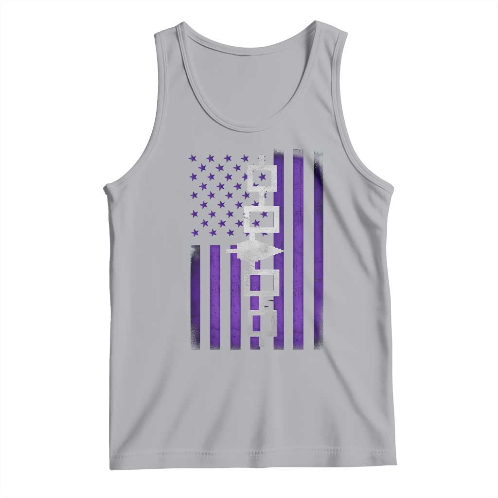 Haudenosaunee Iroquois Pride USA Flag Native American Tank Top - Wonder Print Shop