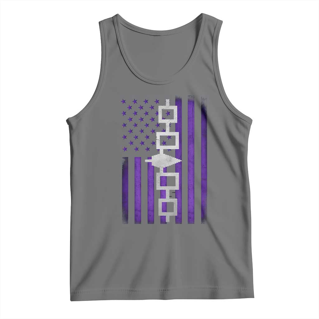 Haudenosaunee Iroquois Pride USA Flag Native American Tank Top - Wonder Print Shop