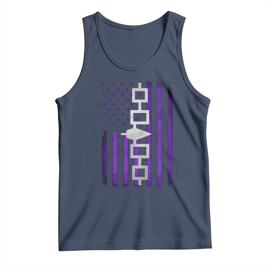 Haudenosaunee Iroquois Pride USA Flag Native American Tank Top - Wonder Print Shop