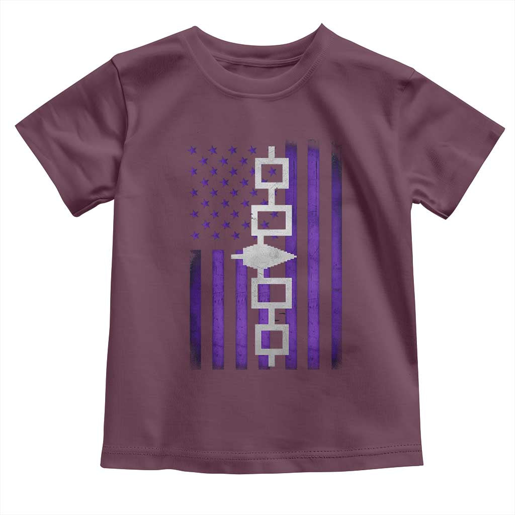 Haudenosaunee Iroquois Pride USA Flag Native American Toddler T Shirt - Wonder Print Shop