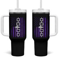 Haudenosaunee Iroquois Pride USA Flag Native American Tumbler With Handle - Wonder Print Shop