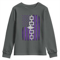 Haudenosaunee Iroquois Pride USA Flag Native American Youth Sweatshirt - Wonder Print Shop