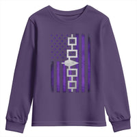 Haudenosaunee Iroquois Pride USA Flag Native American Youth Sweatshirt - Wonder Print Shop