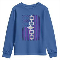 Haudenosaunee Iroquois Pride USA Flag Native American Youth Sweatshirt - Wonder Print Shop