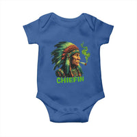 Funny Chiefin Weed Indian Native American Marijuana Baby Onesie - Wonder Print Shop