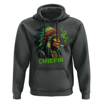 Funny Chiefin Weed Indian Native American Marijuana Hoodie - Wonder Print Shop
