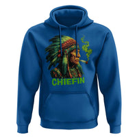 Funny Chiefin Weed Indian Native American Marijuana Hoodie - Wonder Print Shop