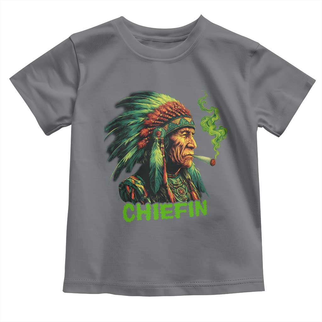 Funny Chiefin Weed Indian Native American Marijuana Toddler T Shirt - Wonder Print Shop