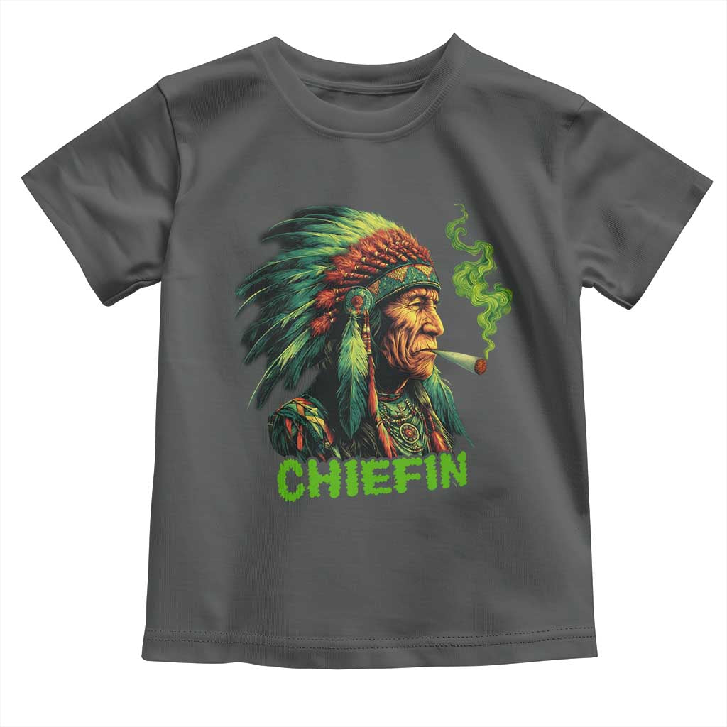 Funny Chiefin Weed Indian Native American Marijuana Toddler T Shirt - Wonder Print Shop