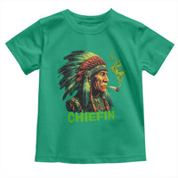 Funny Chiefin Weed Indian Native American Marijuana Toddler T Shirt - Wonder Print Shop
