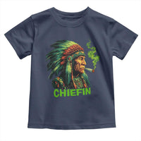 Funny Chiefin Weed Indian Native American Marijuana Toddler T Shirt - Wonder Print Shop