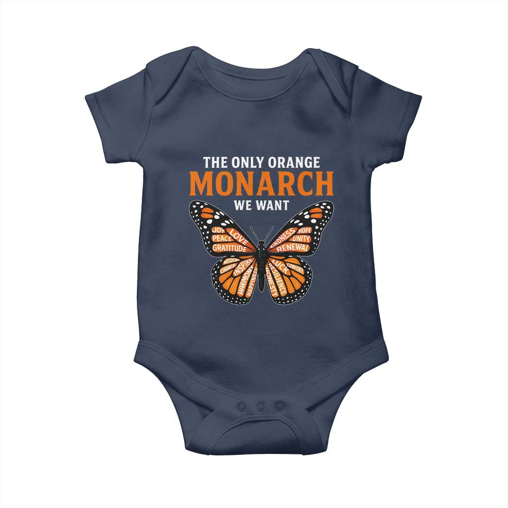 The Only Orange Monarch We Want Baby Onesie Monarch Butterfly - Wonder Print Shop