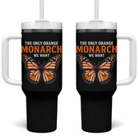 The Only Orange Monarch We Want Tumbler With Handle Monarch Butterfly - Wonder Print Shop