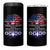 American Grown With Iroquois Roots 4 in 1 Can Cooler Tumbler Tree USA Flag - Wonder Print Shop