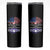 American Grown With Iroquois Roots Skinny Tumbler Tree USA Flag - Wonder Print Shop
