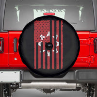 Oglala Lakota Sioux USA Flag Native American Spare Tire Cover - Wonder Print Shop