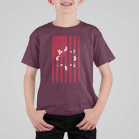 Oglala Lakota Sioux USA Flag Native American T Shirt For Kid - Wonder Print Shop