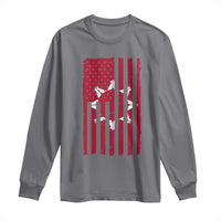 Oglala Lakota Sioux USA Flag Native American Long Sleeve Shirt - Wonder Print Shop