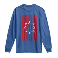 Oglala Lakota Sioux USA Flag Native American Long Sleeve Shirt - Wonder Print Shop