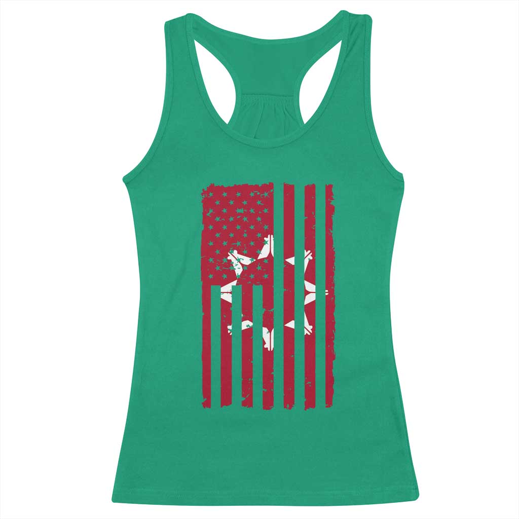 Oglala Lakota Sioux USA Flag Native American Racerback Tank Top - Wonder Print Shop