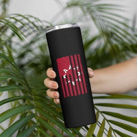 Oglala Lakota Sioux USA Flag Native American Skinny Tumbler - Wonder Print Shop