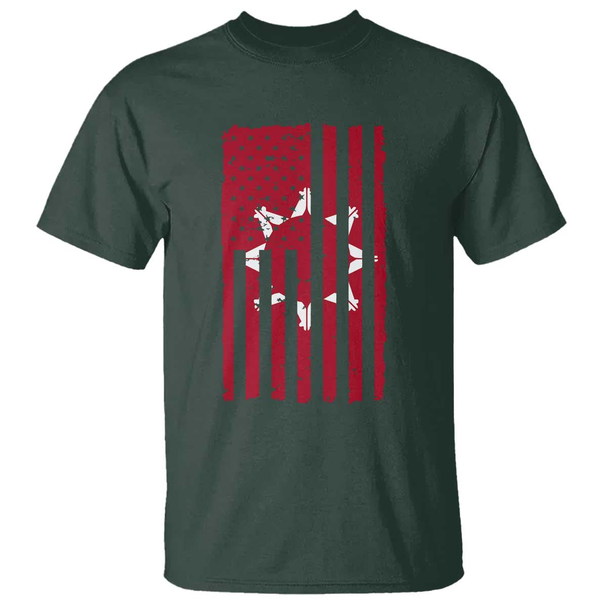 Oglala Lakota Sioux USA Flag Native American T Shirt - Wonder Print Shop