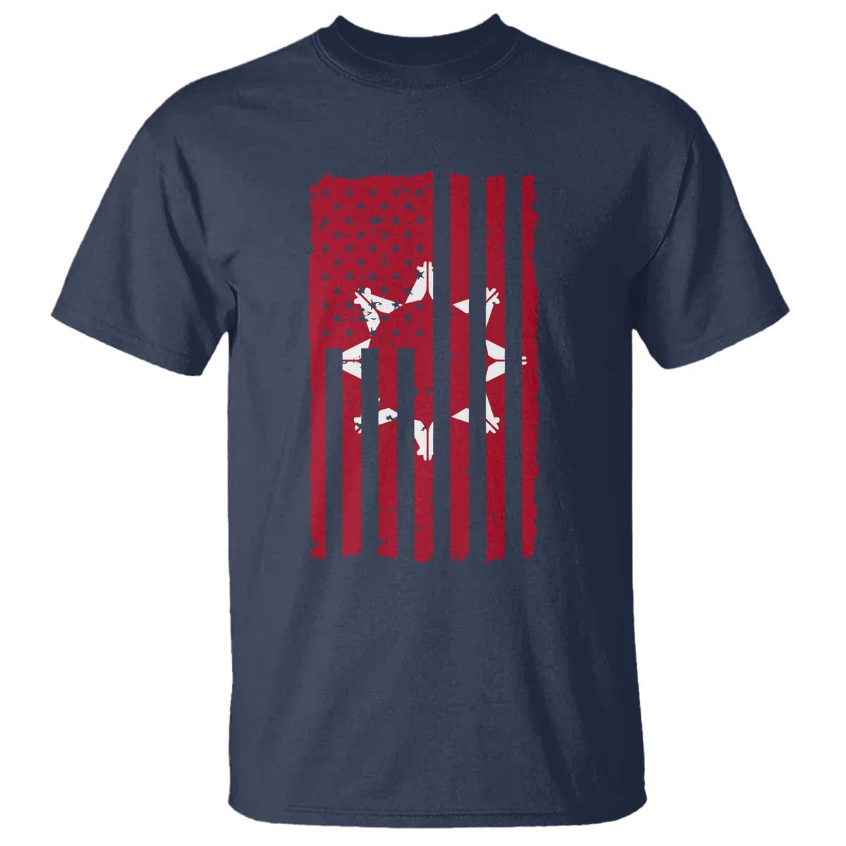 Oglala Lakota Sioux USA Flag Native American T Shirt - Wonder Print Shop