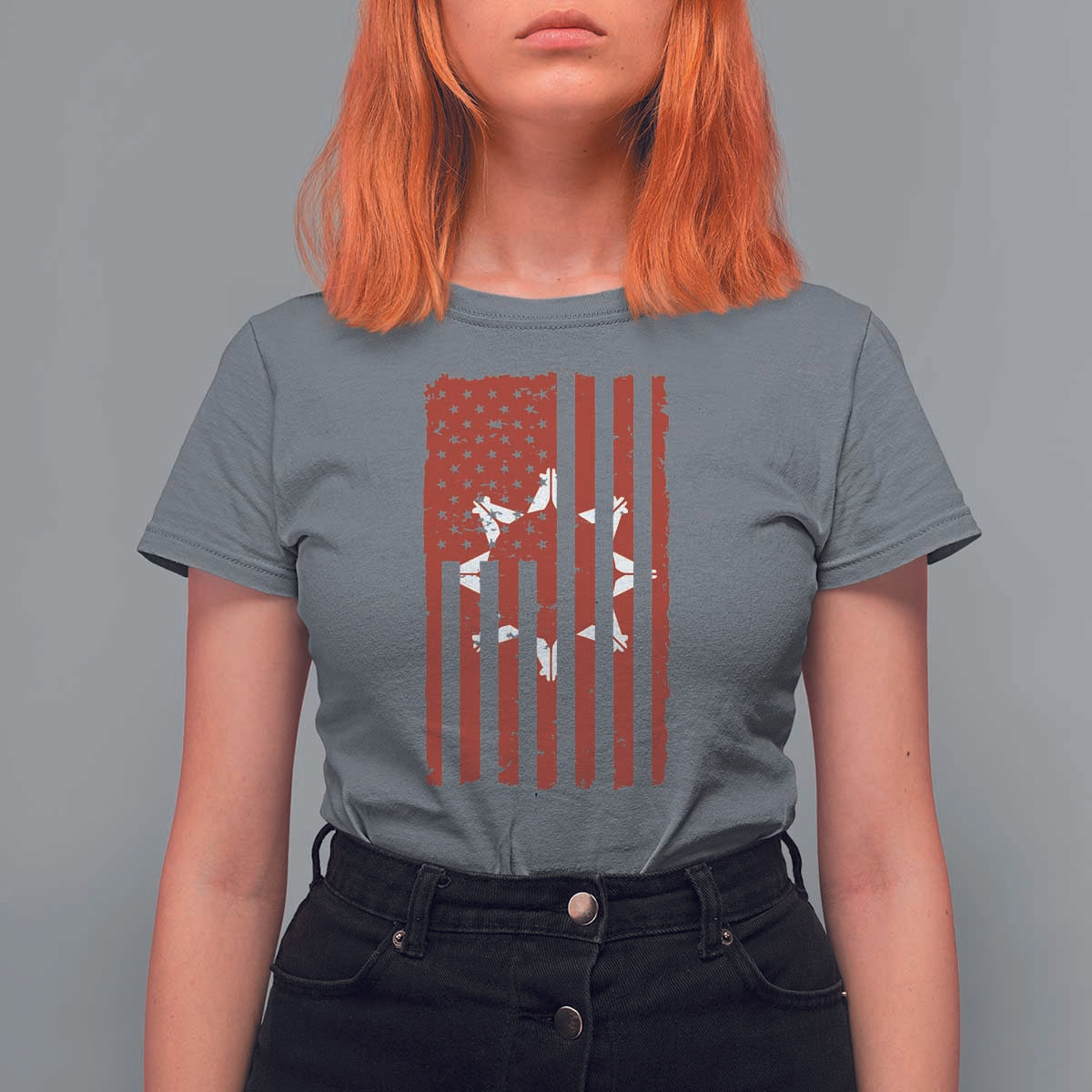 Oglala Lakota Sioux USA Flag Native American T Shirt For Women - Wonder Print Shop