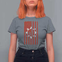 Oglala Lakota Sioux USA Flag Native American T Shirt For Women - Wonder Print Shop