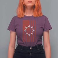 Oglala Lakota Sioux USA Flag Native American T Shirt For Women - Wonder Print Shop
