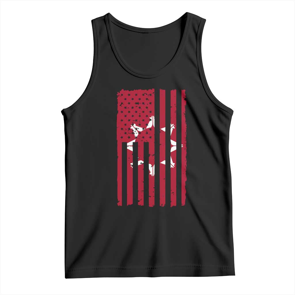 Oglala Lakota Sioux USA Flag Native American Tank Top - Wonder Print Shop