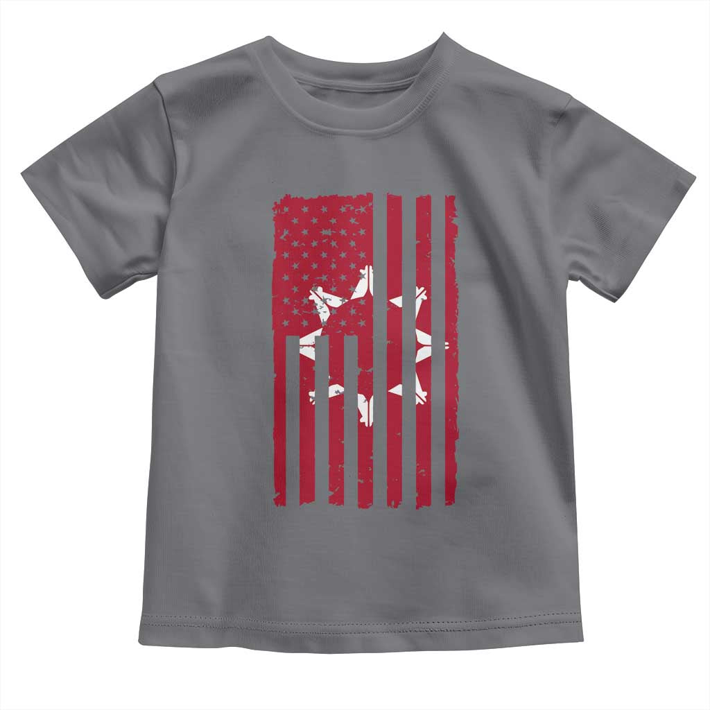 Oglala Lakota Sioux USA Flag Native American Toddler T Shirt - Wonder Print Shop