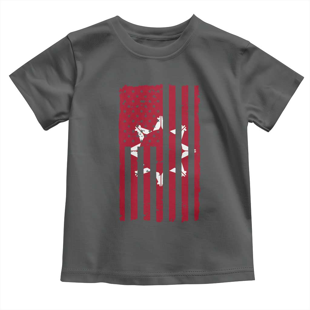 Oglala Lakota Sioux USA Flag Native American Toddler T Shirt - Wonder Print Shop