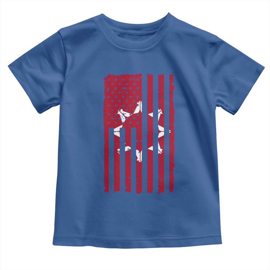 Oglala Lakota Sioux USA Flag Native American Toddler T Shirt - Wonder Print Shop