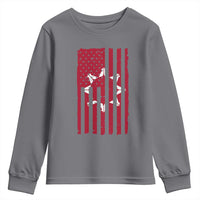 Oglala Lakota Sioux USA Flag Native American Youth Sweatshirt - Wonder Print Shop