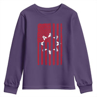Oglala Lakota Sioux USA Flag Native American Youth Sweatshirt - Wonder Print Shop