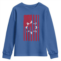Oglala Lakota Sioux USA Flag Native American Youth Sweatshirt - Wonder Print Shop