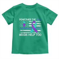 Police Suicide Awareness Toddler T Shirt Sometimes The Blue Need Help Too