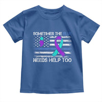 Police Suicide Awareness Toddler T Shirt Sometimes The Blue Need Help Too