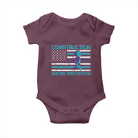Construction Suicide Prevention Awareness Baby Onesie Mental Health American Flag