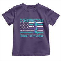 Construction Suicide Prevention Awareness Toddler T Shirt Mental Health American Flag