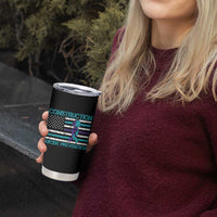 Construction Suicide Prevention Awareness Tumbler Cup Mental Health American Flag