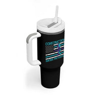 Construction Suicide Prevention Awareness Tumbler With Handle Mental Health American Flag
