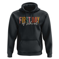First Day of School Teacher Student Hoodie Funny Back to School Retro