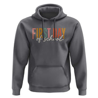 First Day of School Teacher Student Hoodie Funny Back to School Retro