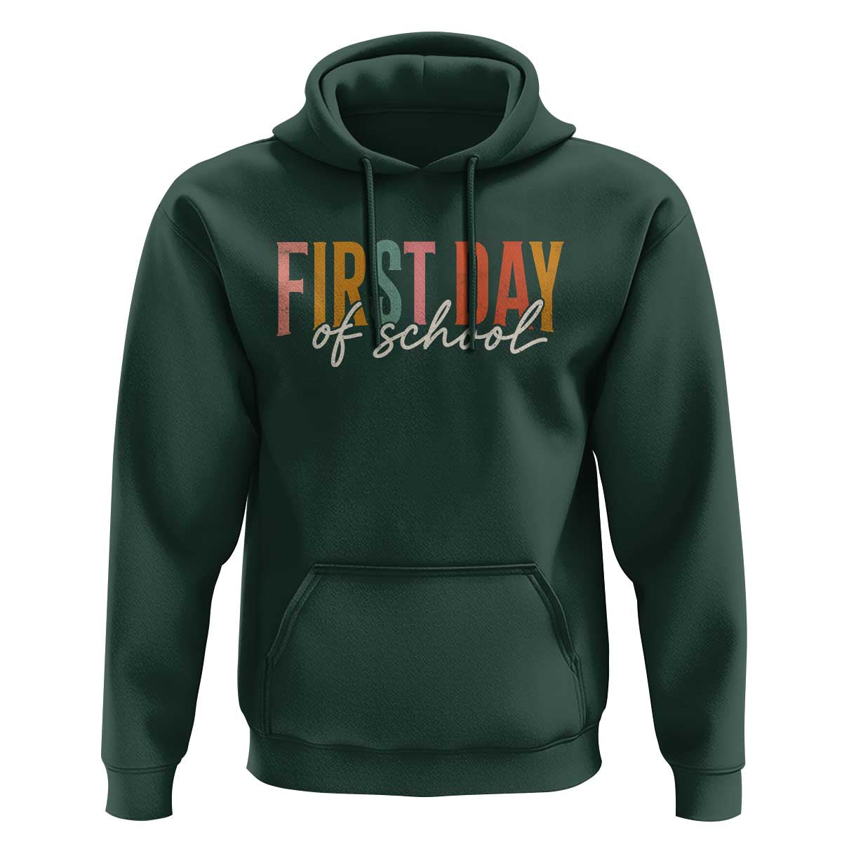 First Day of School Teacher Student Hoodie Funny Back to School Retro